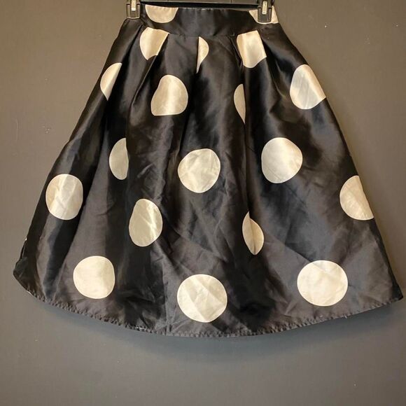 Polka Dot - Black & White Skirt - Picture 2 of 7